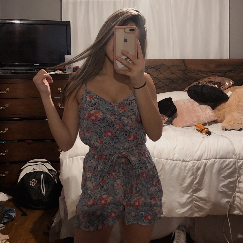 American Eagle Floral Romper
